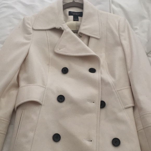 Victoria's Secret Jackets & Blazers - Cream Peacoat Size 6
